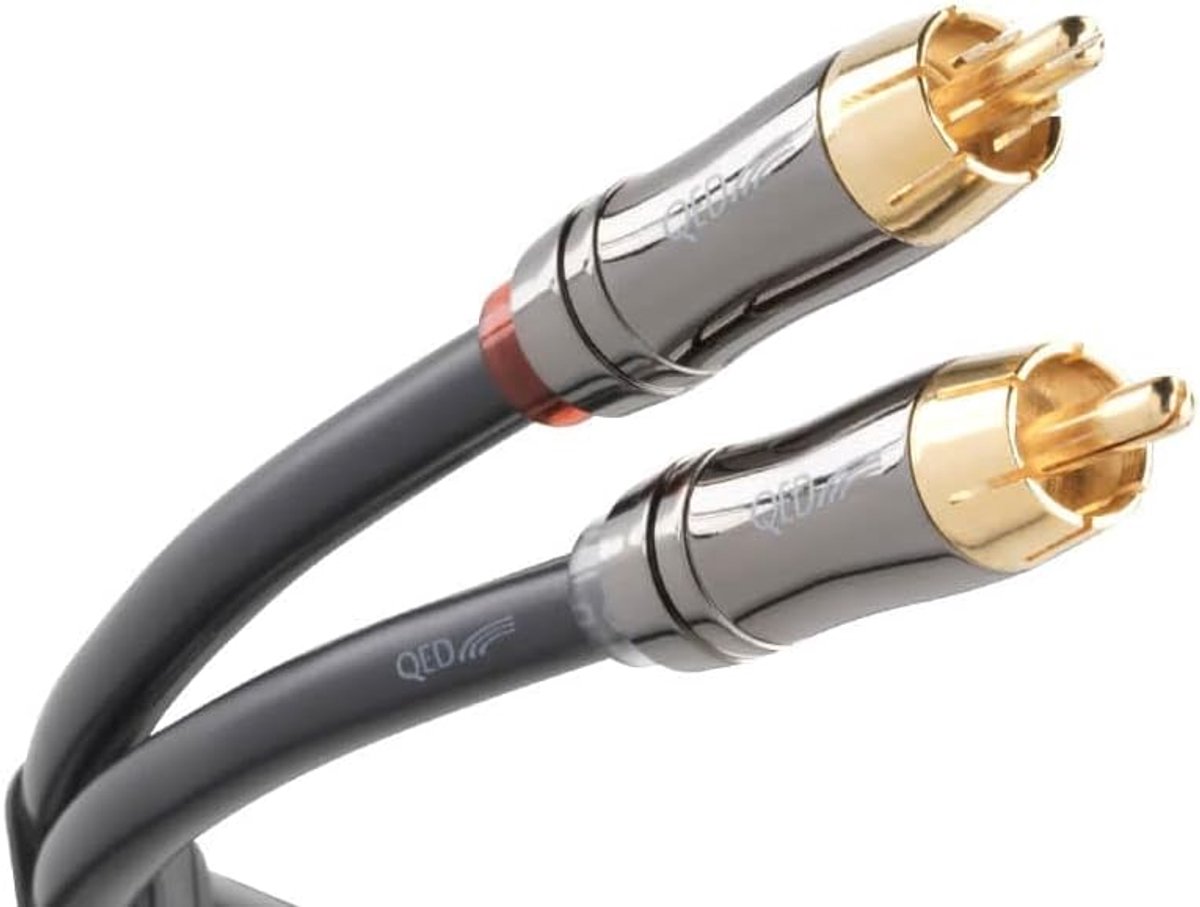 Cinch kabel 3m - grafiet - hoge kwaliteit - ideaal voor audioverbindingen - SnelShoppen