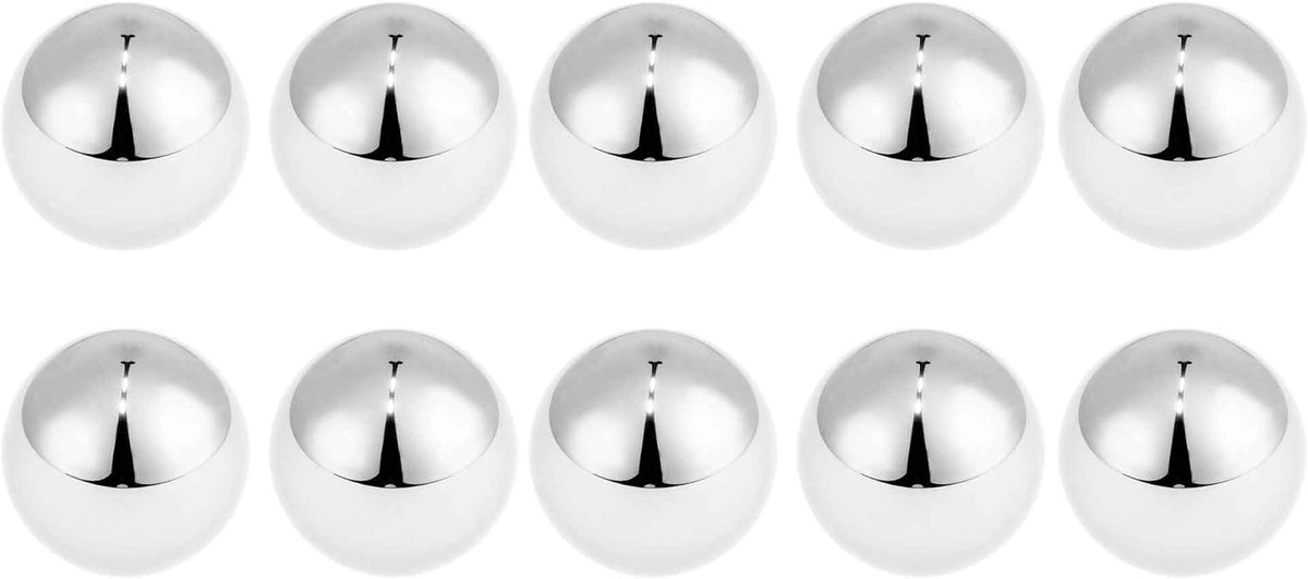 ABSOPRO 16,0 mm kogellagers kogellagers staal G100 precisiebal zilvertint 10 stuks