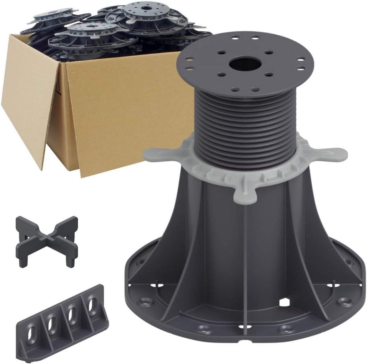 16 stuks Trevendo Universal Terrasdragers voor hout, composiet en platen, XXL (120-220 mm)