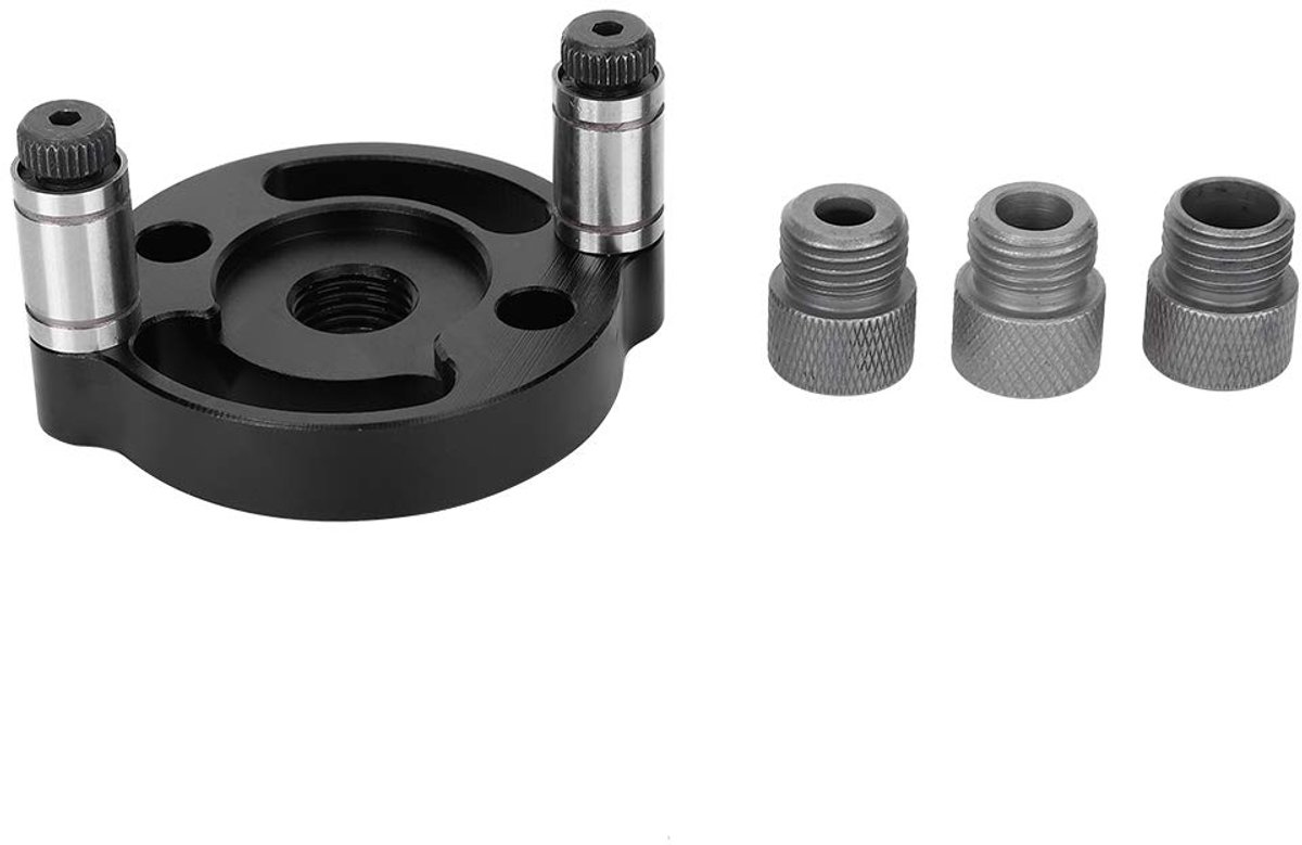 Aluminiumlegering Boorjig Met 3-Gaats Rechte Locator En 6 8 10 Mm Boorbussen
