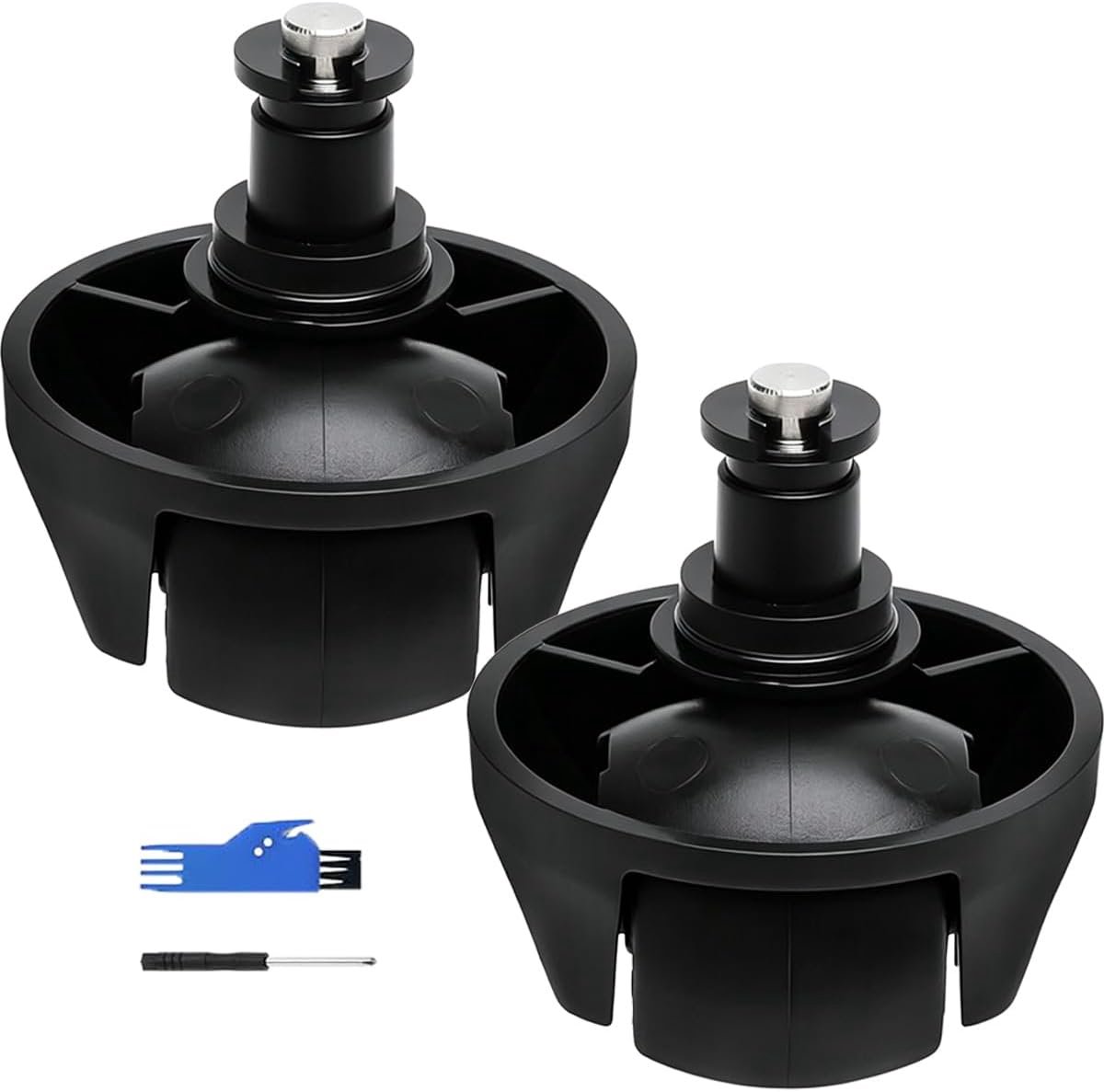 Wheel Voorwiel voor Dreame D9/L20 Ultra/L40 Ultra/L10s Pro Gen2/L10s Pro Ultra Heat/L10s Pro Ultra/X40 Ultra/X40 Master/L40 Ultra AE4/D9 Max Gen 2 Robotstofzuiger, 2 stuks