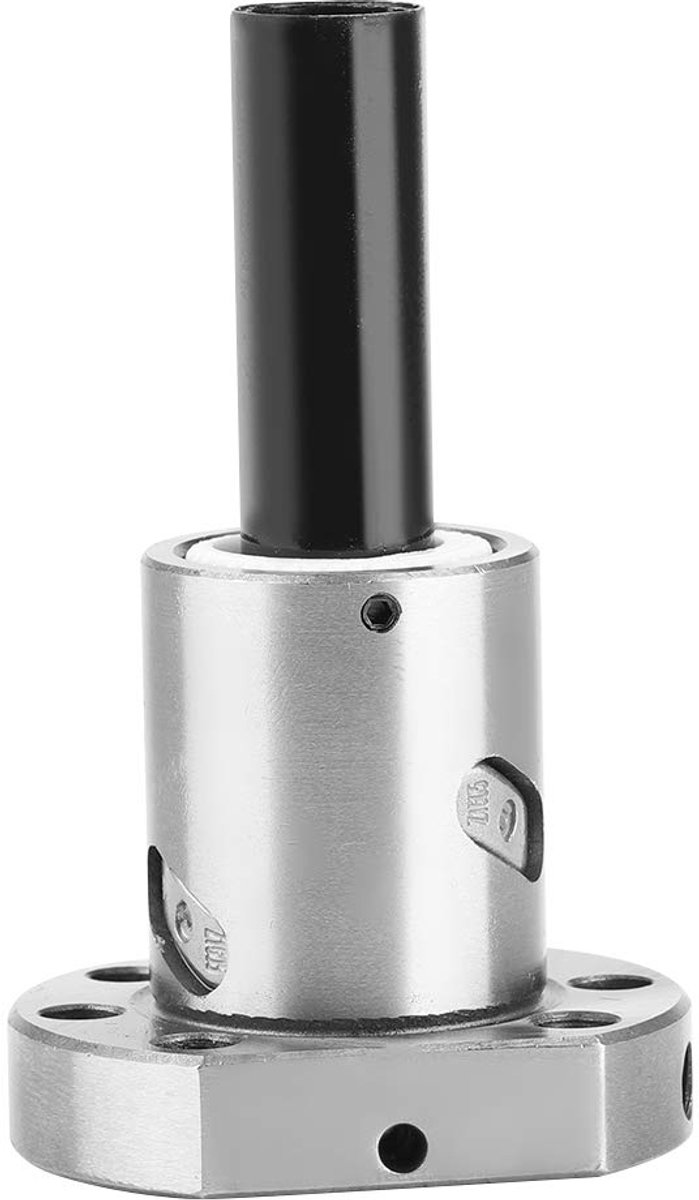 Lagerstalen kogelomloopspindel, 12 mm lagerstalen flens voor RM1605 SFU1605, 1 stuk + 1 stuk stang