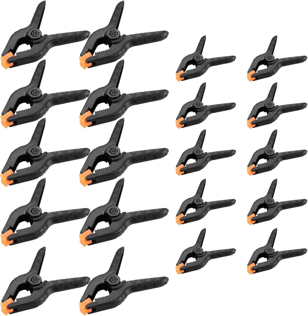Klemmen set 20 stuks - 2 inch en 3 inch - versterkte nylon - snel te gebruiken voor bevestigen - SnelShoppen