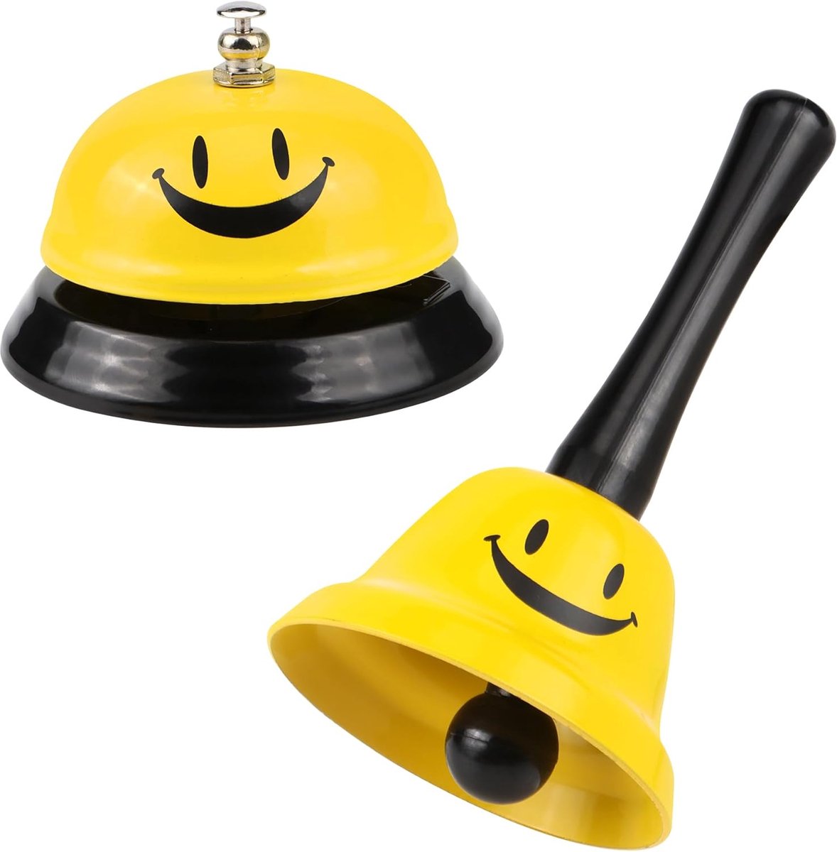 Tafeldel met smiley ontwerp - metalen bel - ideaal voor restaurants en huisdieren - SnelShoppen