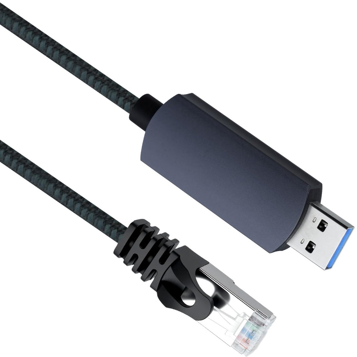 USB 3.0 naar RJ45 Ethernet Adapter - 1000 Mbps - Plug and Play - Voor stabiele internetverbinding - SnelShoppen
