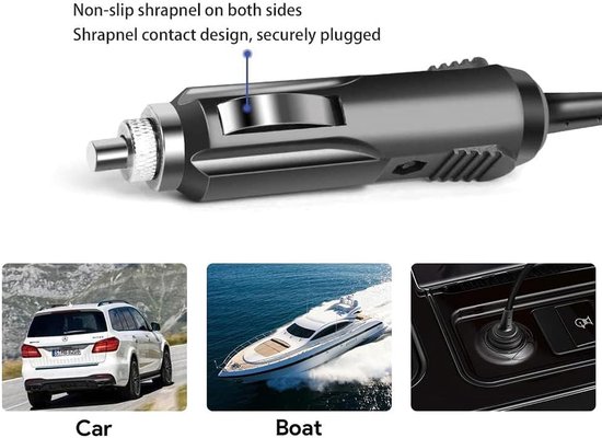 Auto Oplader - Voertuig Adapter - Externe Schijf Laden - DC naar DC - 12-24V - Zwart — afbeelding 4