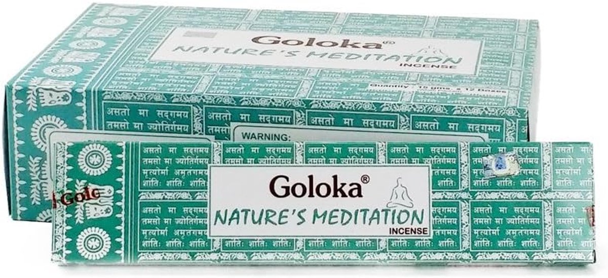 Goloka Natures Meditation Incense Sticks Box of 12 - ShopVlot