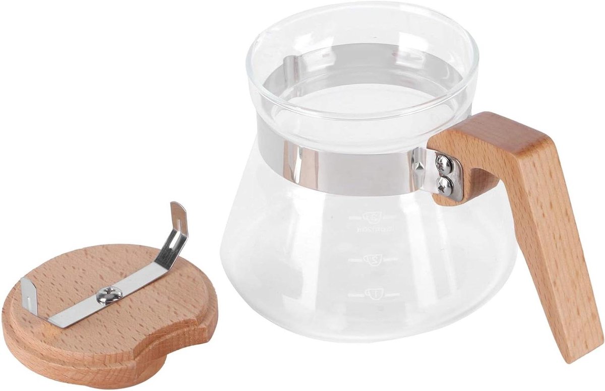 Glazen Waterkoker - Theepot Kookpot - Heet Water Maken - Hittebestendig Glas - 400 ml - Transparant