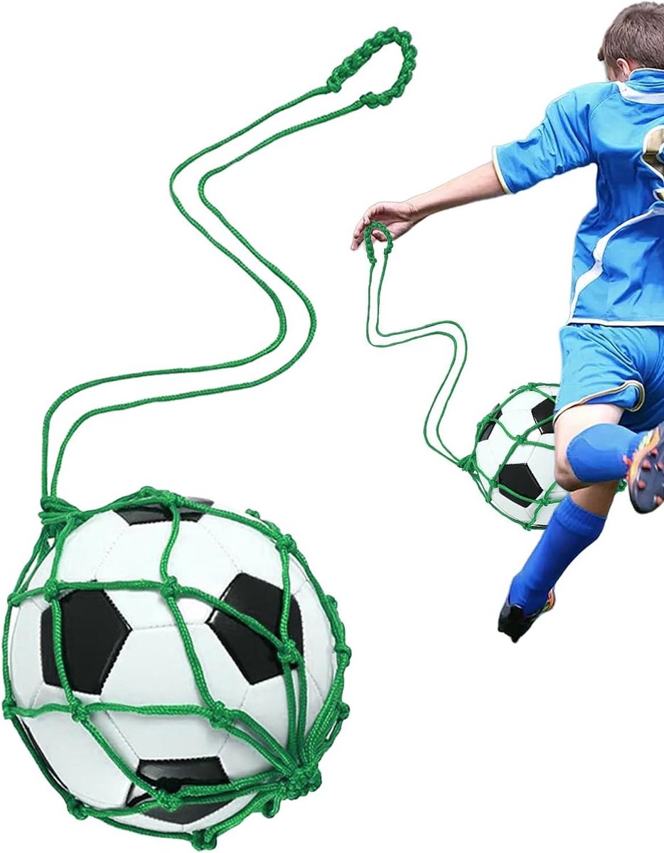 Voetbal Net - Ballentas Sporttas - Sport Oefenen - Duurzaam Nylon Materiaal - 1 Count - Groen