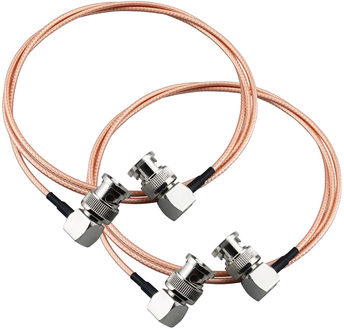 BNC kabel 1m - 90 graden hoek - RG316 - ideaal voor antenneverbindingen - ShopVlot