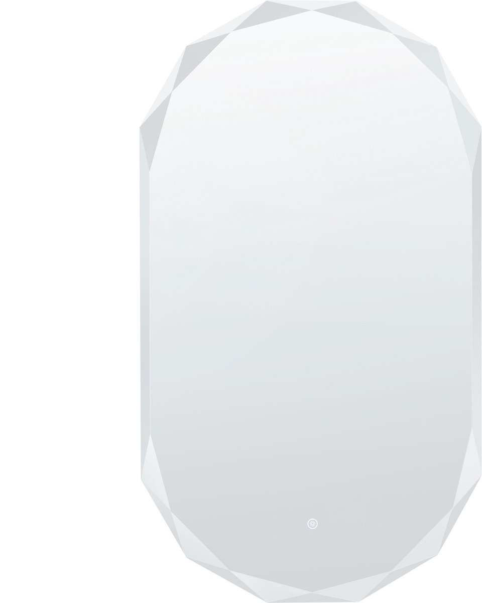 ANIZY - LED-badkamerspiegel - Zilver - Glas