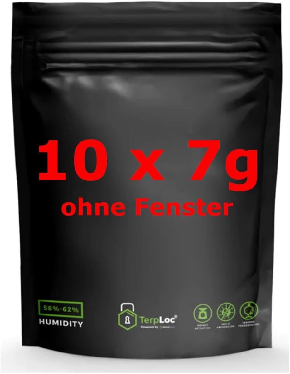 Airtight opslagzakken 10 x 7g - zonder venster - geur- en vochtcontrole - ideale ventilatie - ShopVlot
