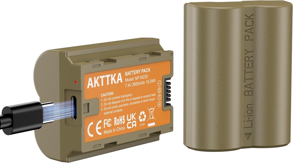Batterijlader NP-W235 - Dual Slot Lader - Geschikt voor X-T5, X-T4, GFX 100S - Altijd opgeladen voor je camera - ShopVlot