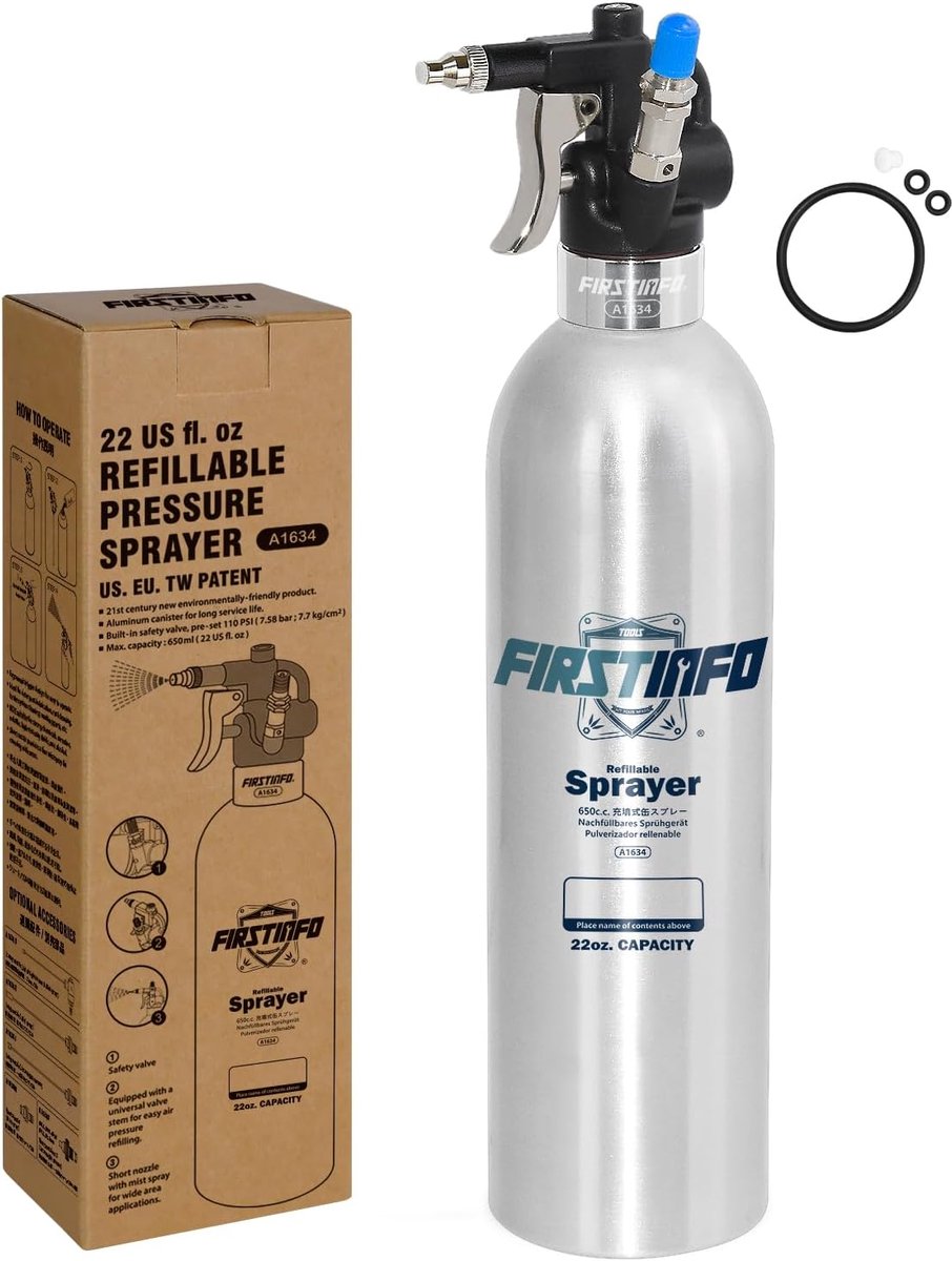 Sprayfles 650 ml - Aluminium - Met mistdouche - Voor onderhoud en bescherming - ShopVlot