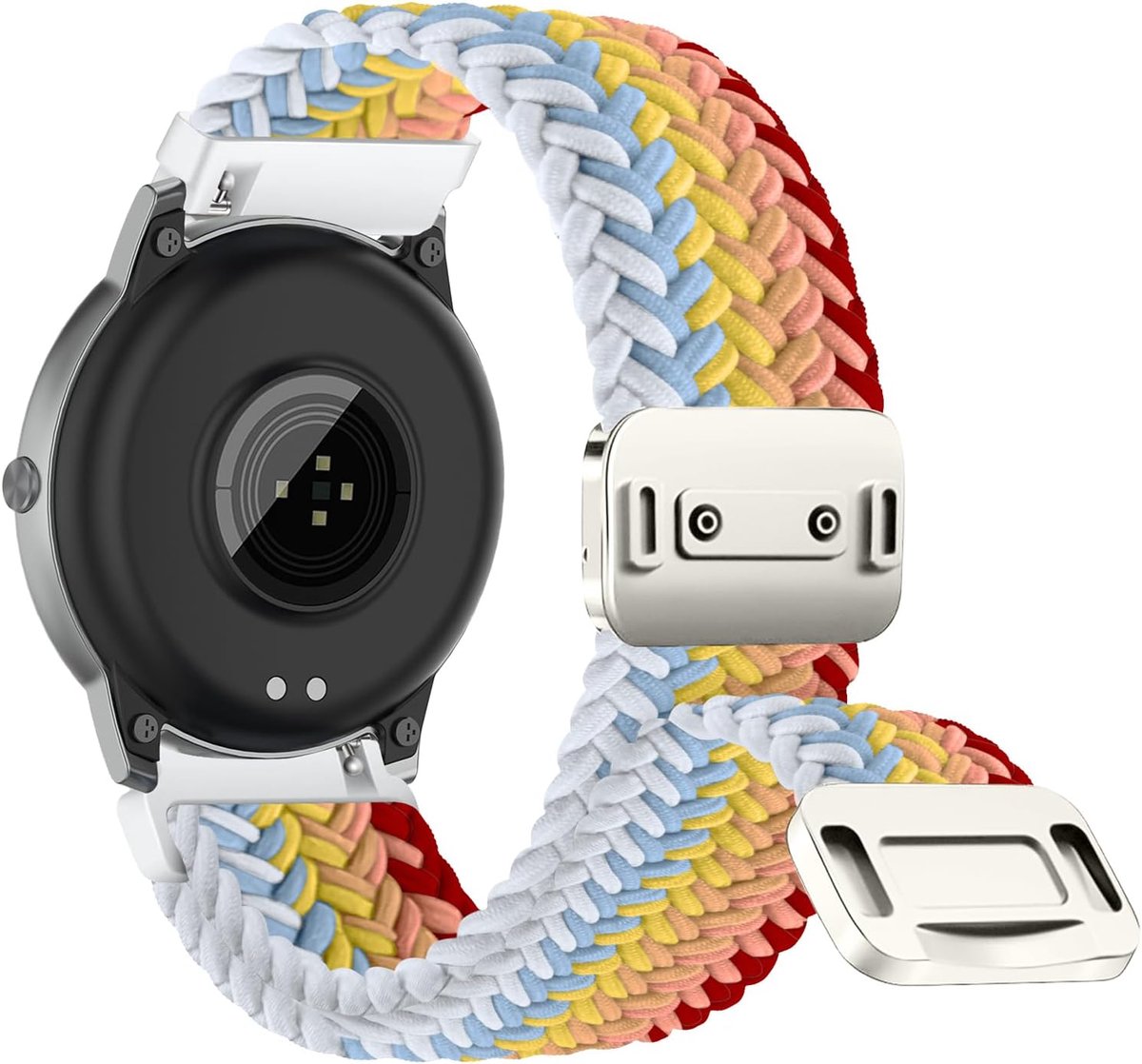Watchband 20mm 22mm - Gevlochten Nylon - Magnetische Sluiting - Sportieve stijl voor smartwatch - SnelShoppen