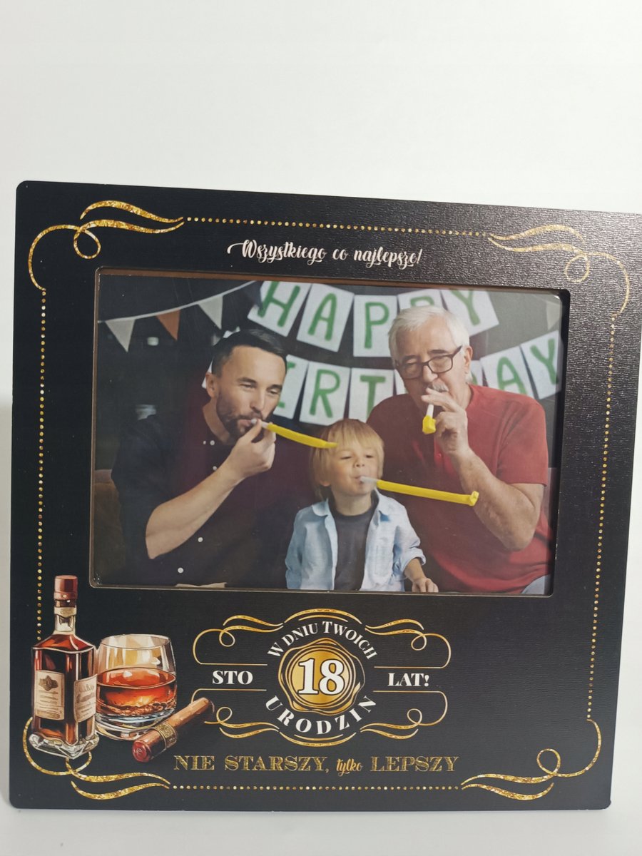 Houten Fotolijst 18 Jaar - Decoratie voor Verjaardag