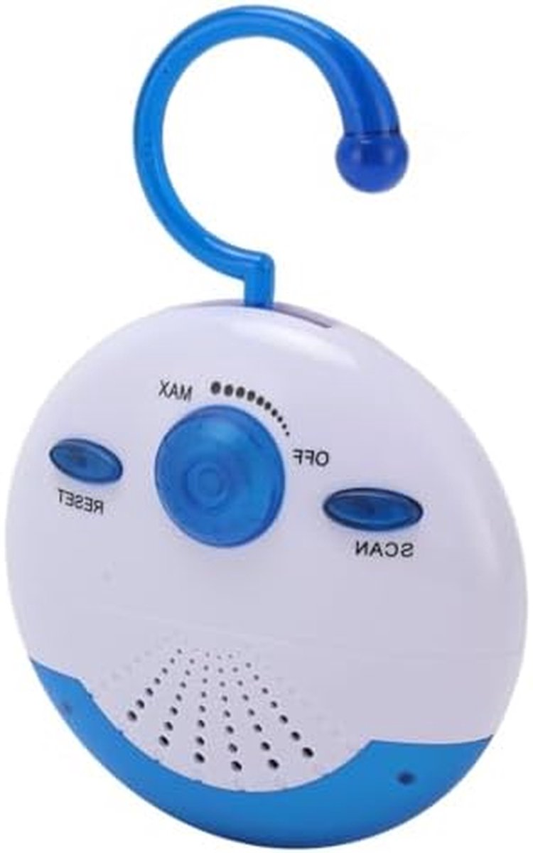 Mini FM Radio - Doucheradio Kleine - Muziek Luisteren - Waterbestendig Ontwerp - 15 x 10 x 5 cm - Blauw