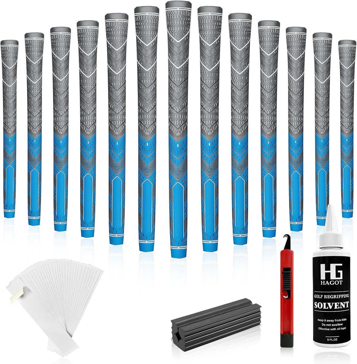 Golf Grip Repair Kit - 17-delig - Hoge grip - Professioneel hergrippen - SnelShoppen