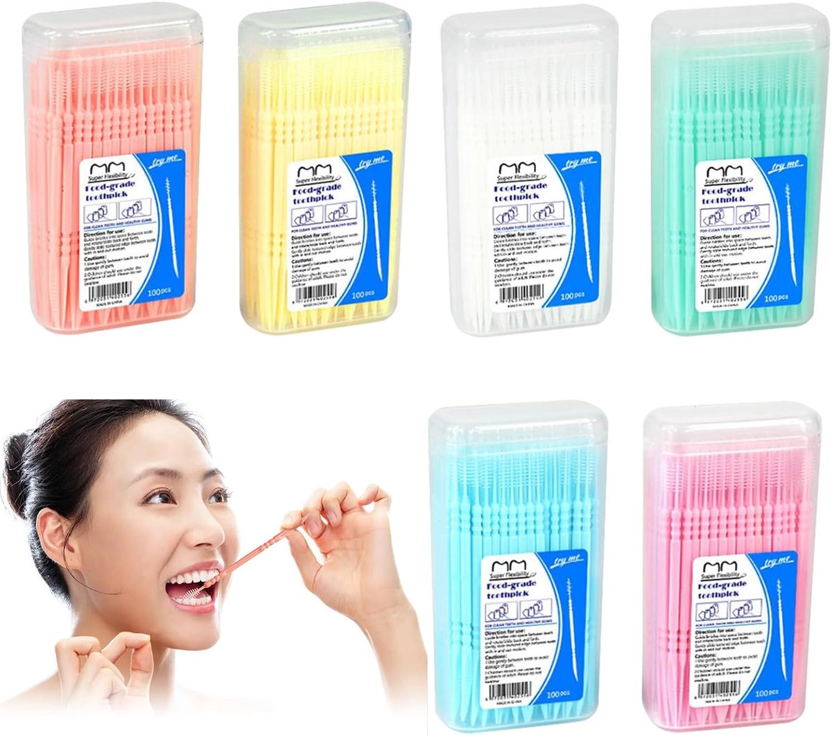 Interdentaalborstels - Premium Floss Borstel - Adaptieve Interdentalborstel - Effectieve Mondverzorging - SnelShoppen