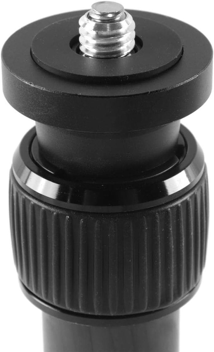 Tripod extensiekolom zwart - twee-delig carbon fiber - verstelbaar 257-417mm - ideaal voor outdoor fotografie - SnelShoppen