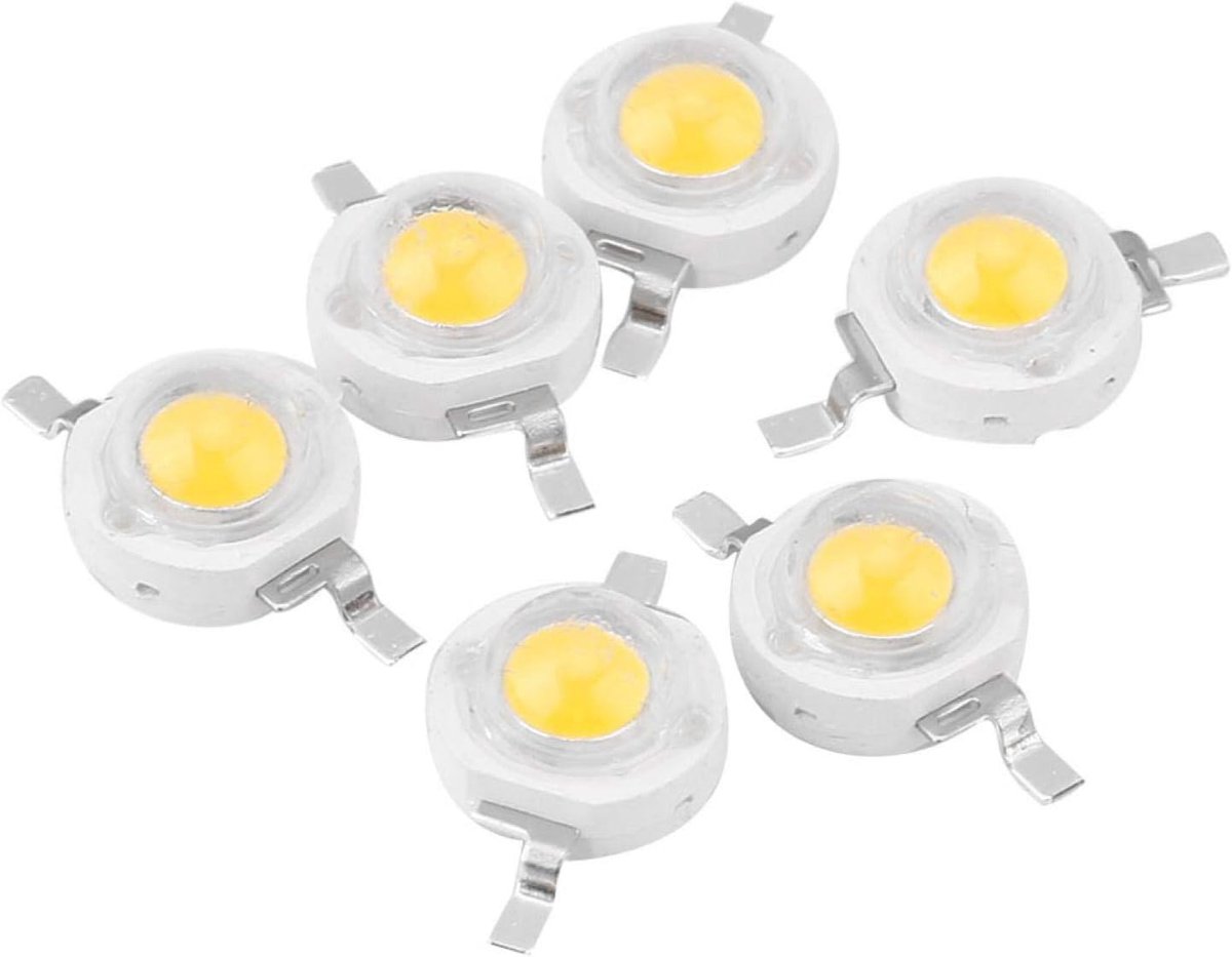 100 Stks High Power LED Chip, 1W LED Kralen SMD Gloeilamp Super Heldere Lichtgevende Diode Lamp Voor DIY Schijnwerper Spotlight Verlichtingsarmaturen (Warm Wit 3000K)