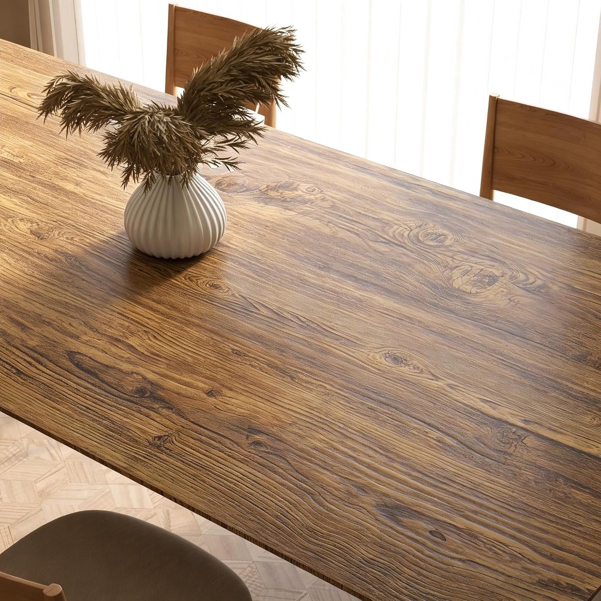 Meubelfolie, houtlook, plakfolie, bruin, hout, vintage, 60 cm x 400 cm, folie voor meubels, eiken, rustieke plakfolie, keuken, werkblad, zelfklevend behang, keukenachterwand, tafelfolie
