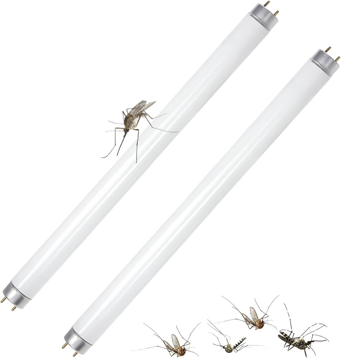 BL T8 F10W, reservelampen voor vliegenvernietigers, insectenverdelger, muggenlamp, vervangende lamp voor 20 W, 2 stuks
