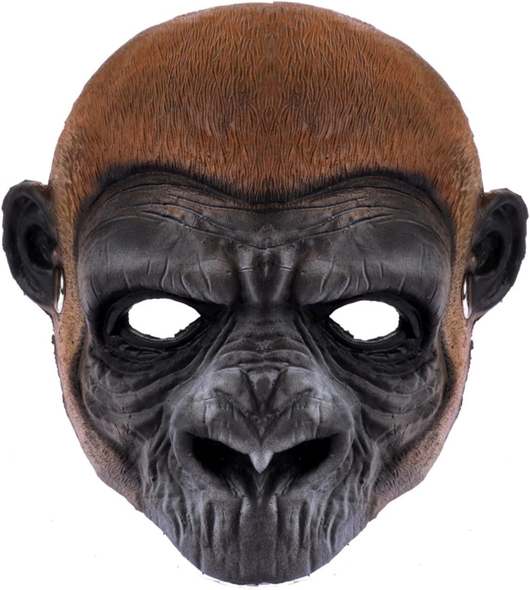 Demon masker, duivelmasker, horror, halfgelaatsmasker, maskerade, schuimmasker, griezelig, rood, halfgezicht, ram, hoorn, duivel, masker voor monster, cosplay kostuum