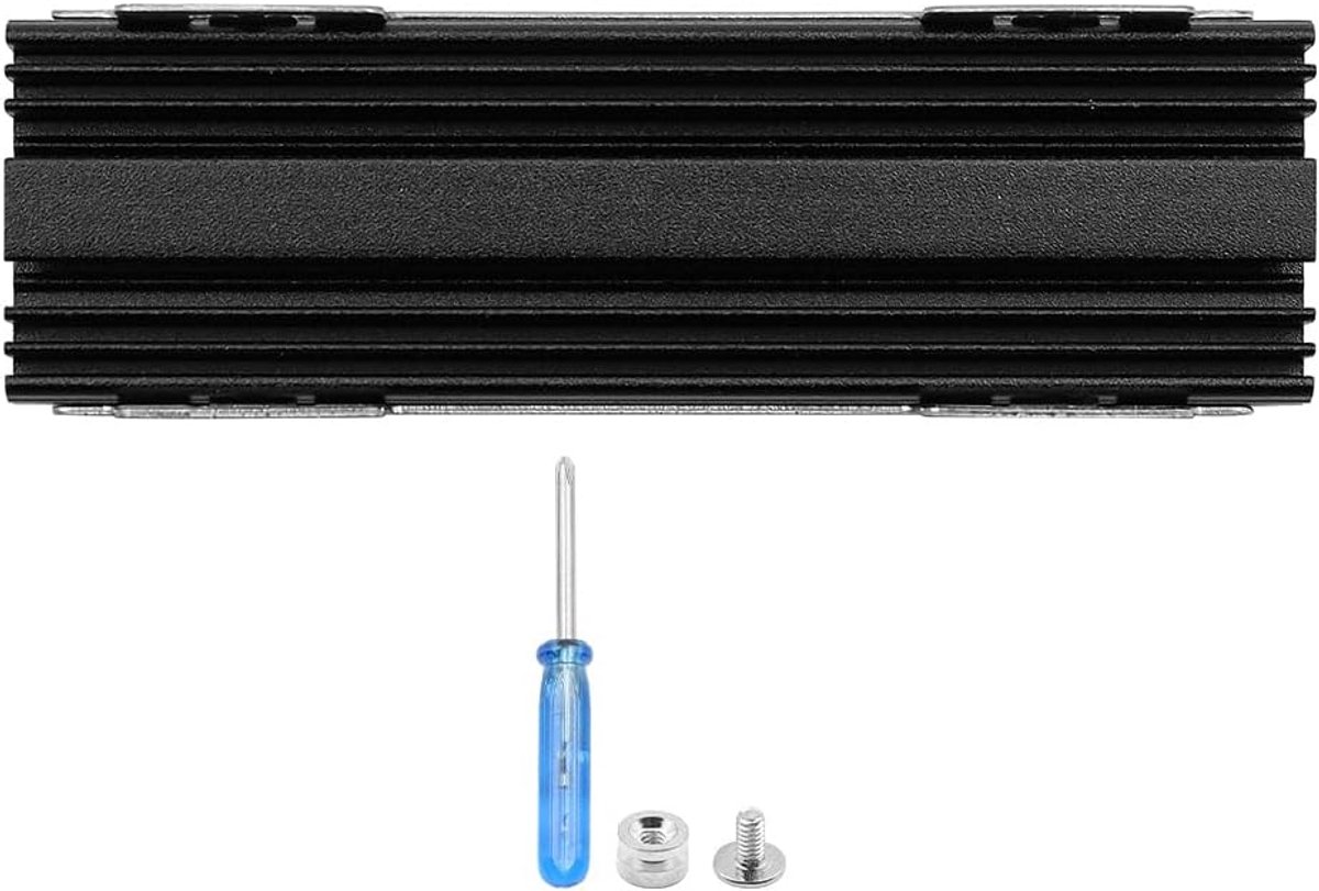 M.2 Nvme koellichaam ondersteunt 2280 SSD zeer efficiënte aluminium koeler - zwart
