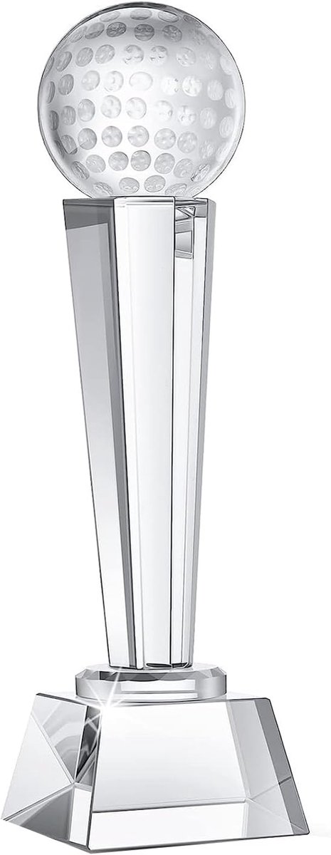 Trofeeën kristallen trofeeën 9 x 2,8 inch voor volwassenen kinderen golftoernooi tafel desktop decor