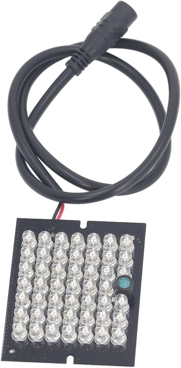 48-geleide Infrarood, 850 Nm IR Light Panel voor CCTV-beveiligingscamera's, 12V DC Night Booster met ABS Housing for Home/Commercial