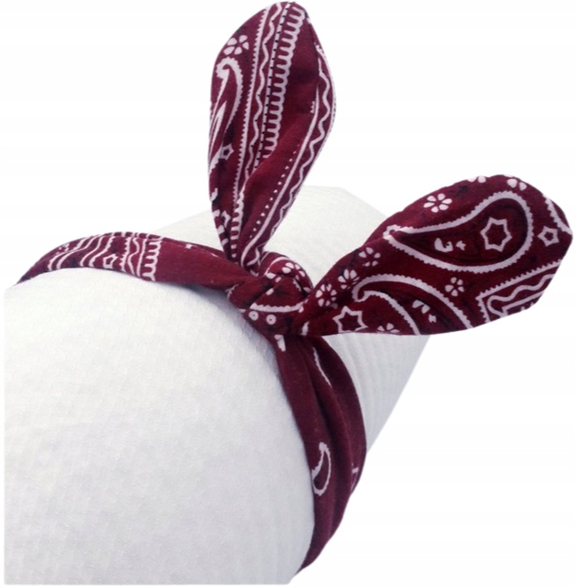 Bandama Star Elastische Haarband - Zacht Bordo, 5cm Breed