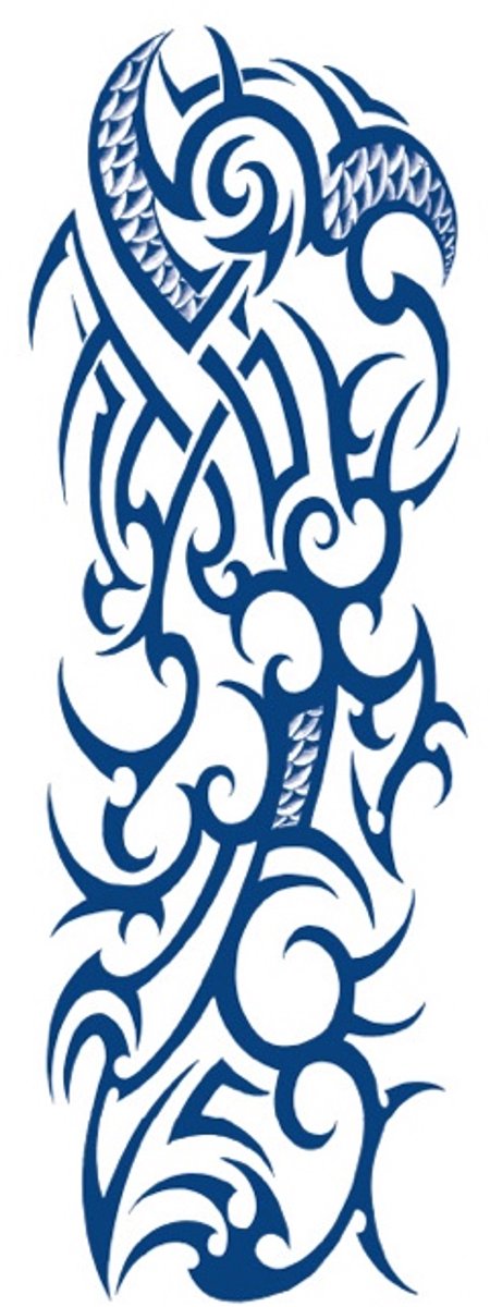 Tijdelijke sleeve tattoo tribal stoer 2 weken