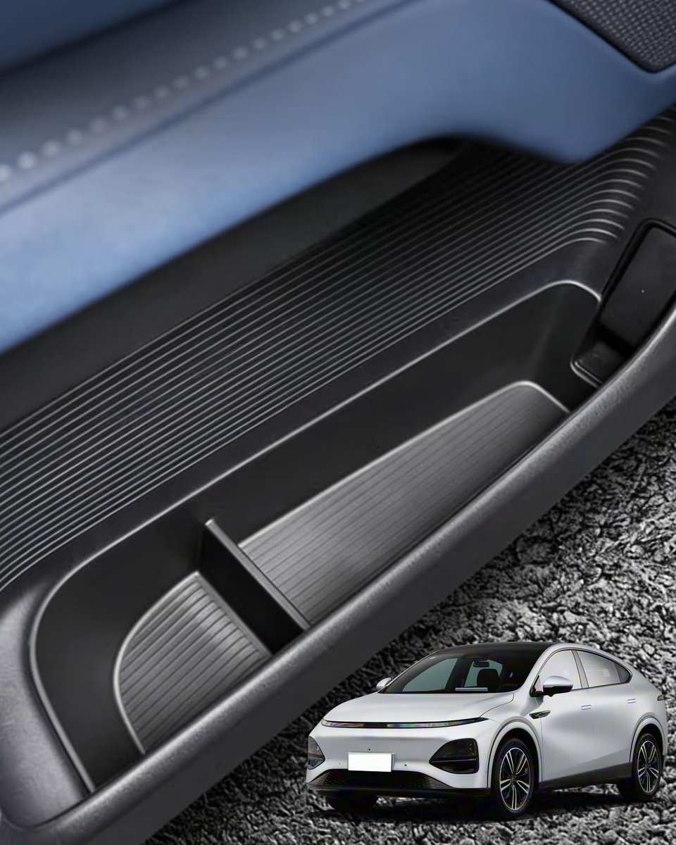 Xpeng G6 Accessories [4 Pack] Door Side Pockets Storage Box for Xpeng G6 2024 2025 2026, Front and Back Door - ShopVlot