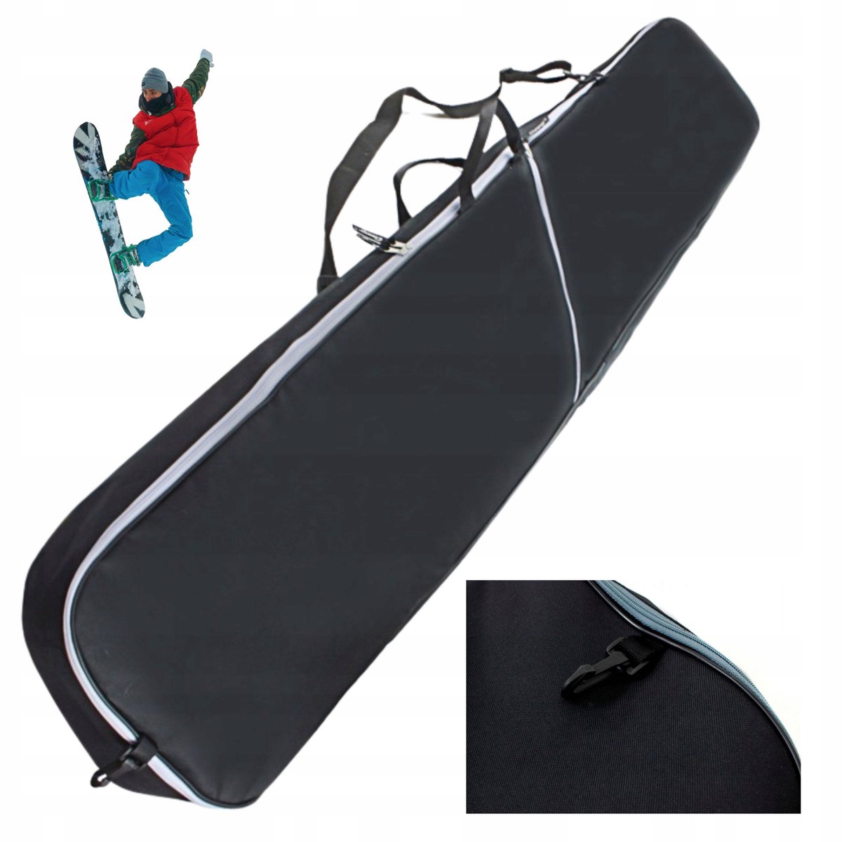 Merkloze Snowboardtas 170 cm - Waterdicht en Duurzaam