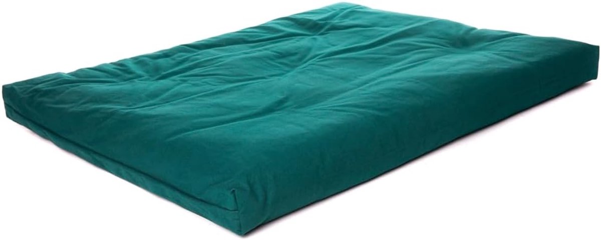 Meditatiekussen Zabuton 90x70cm - Groene katoen - Ecologisch en wasbaar - Ideaal voor meditatie - ShopVlot