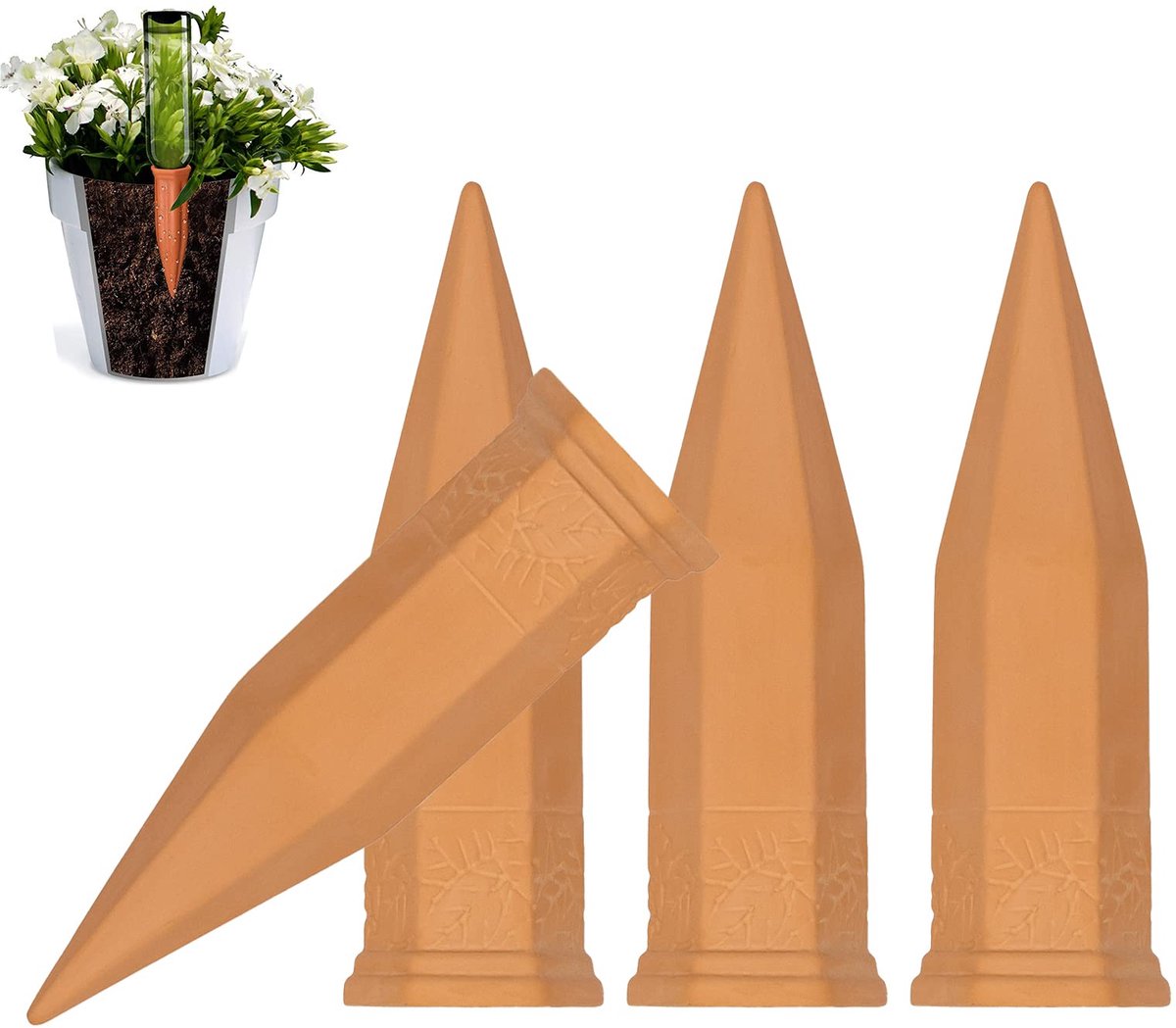 Automatisch irrigatiesysteem 4 stuks - irrigatiespen - voor binnen en buiten - eenvoudig bewateren van planten - ShopVlot
