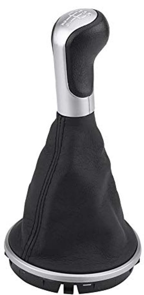 5 Versnellingen Pookknop Kit Gaiter Boot Cover Zwart Leer Auto Pookknop en Boot Cover Protector Zachte Voel Andere interieuraccessoires