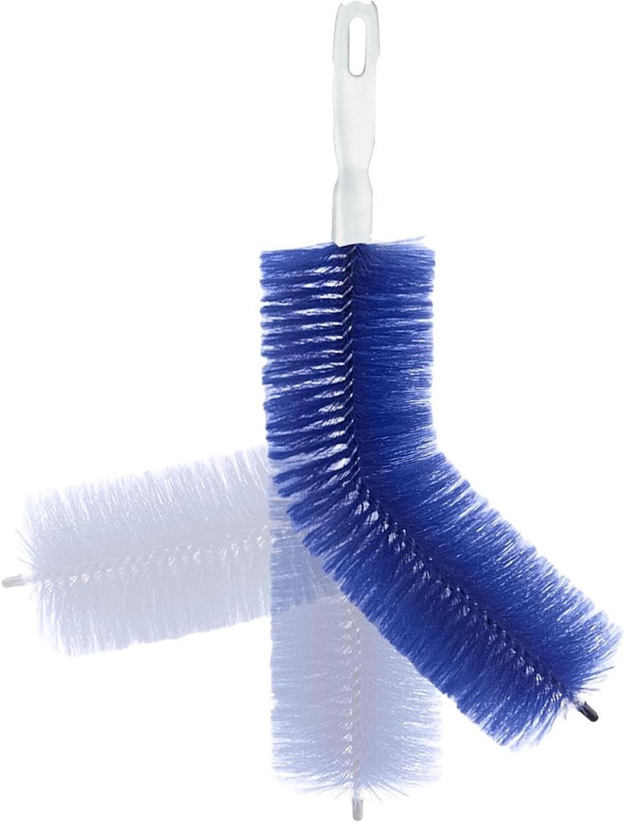 Microvezel Stoffer - Ventilatorborstel Stofdoek - Stof Verwijderen - Buigbaar Ontwerp - 2 Stuks - Blauw