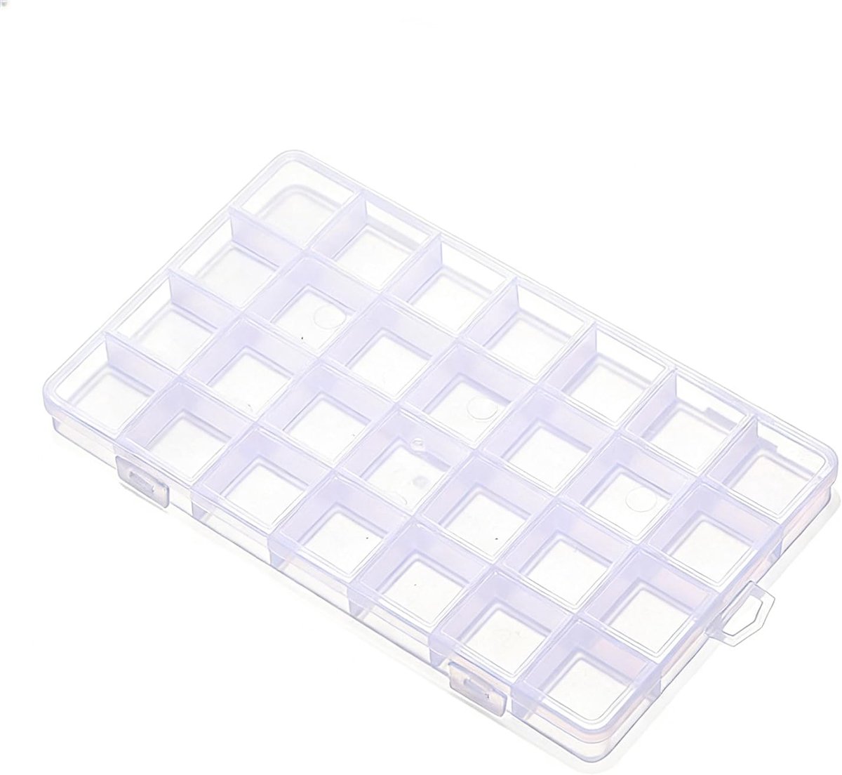 Sorteerdoos 28 Compartimenten - Transparant 22x12,7cm - Praktische Organizer voor Sieraden en Knutselspullen - ShopVlot