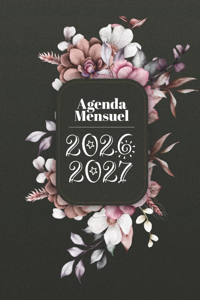 Agenda maandplanner A5 - 24 maanden - Bloemen thema - Perfect voor organisatie - ShopVlot