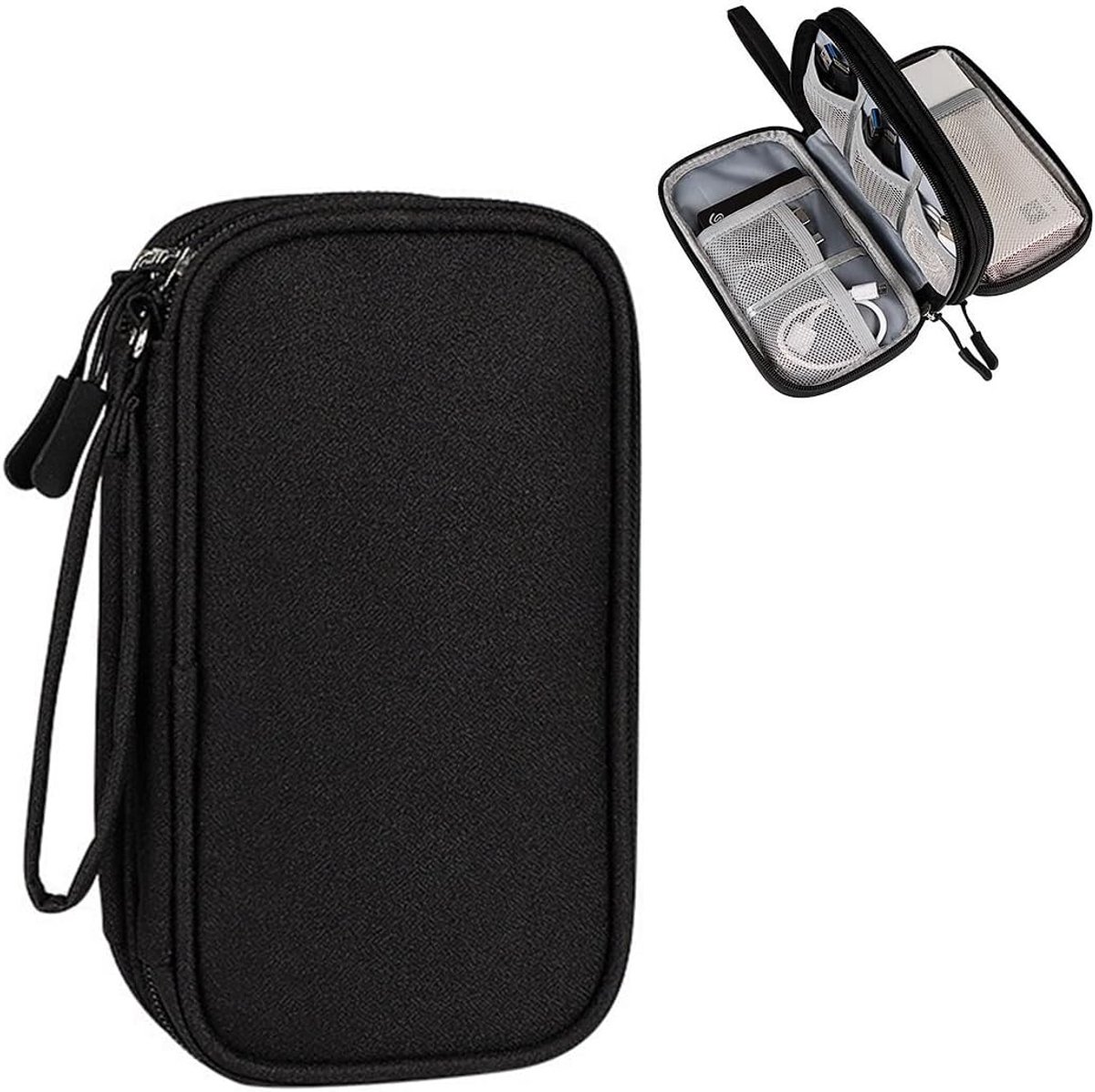 Reisaccessoire organizer - waterdichte elektronica tas - draagbaar voor kabels en powerbank - perfect voor onderweg - ShopVlot