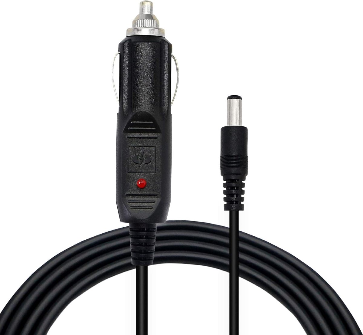 DC sigarettenaansteker kabel 1,5m - 5.5x2.1mm plug - voor auto, vrachtwagen en bus - ShopVlot