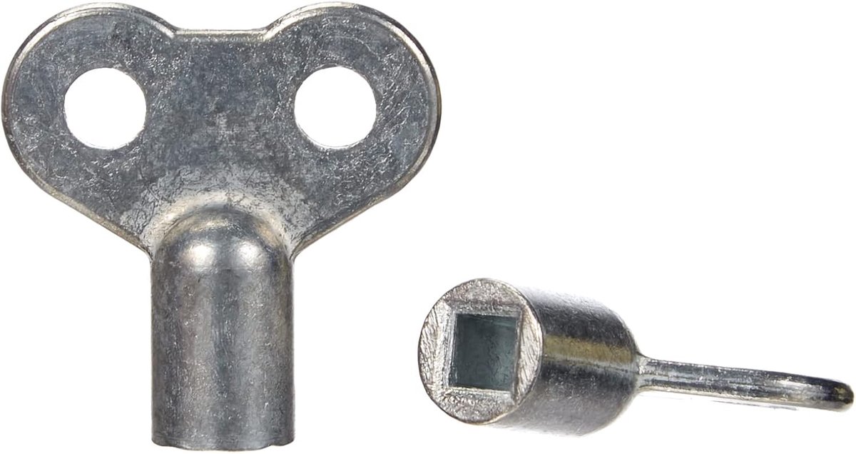 Radiatorsleutel set 4/5mm - vierkante staal - 2 maten - ideaal voor radiatoren - ShopVlot