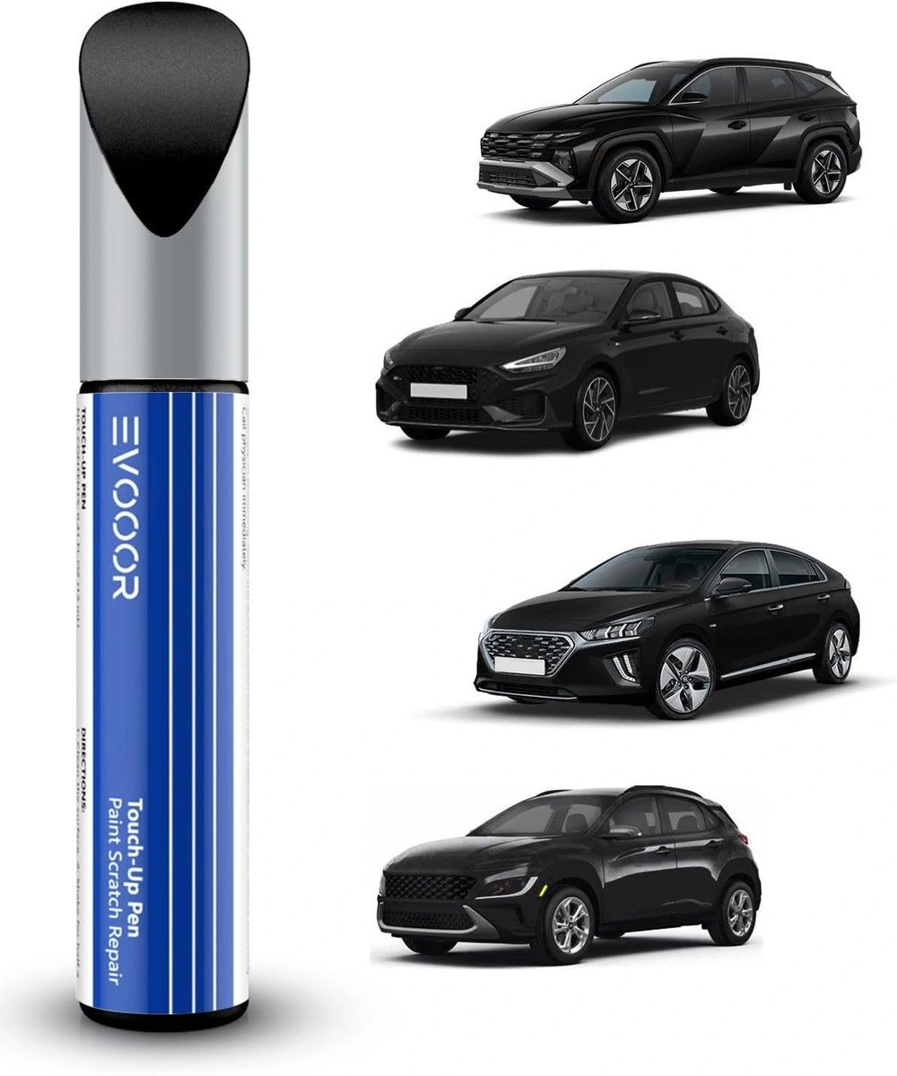 Schilderpen voor krasherstel - PAE/X5B zwart - metallic voor Hyundai - eenvoudig en snel gebruik - ShopVlot