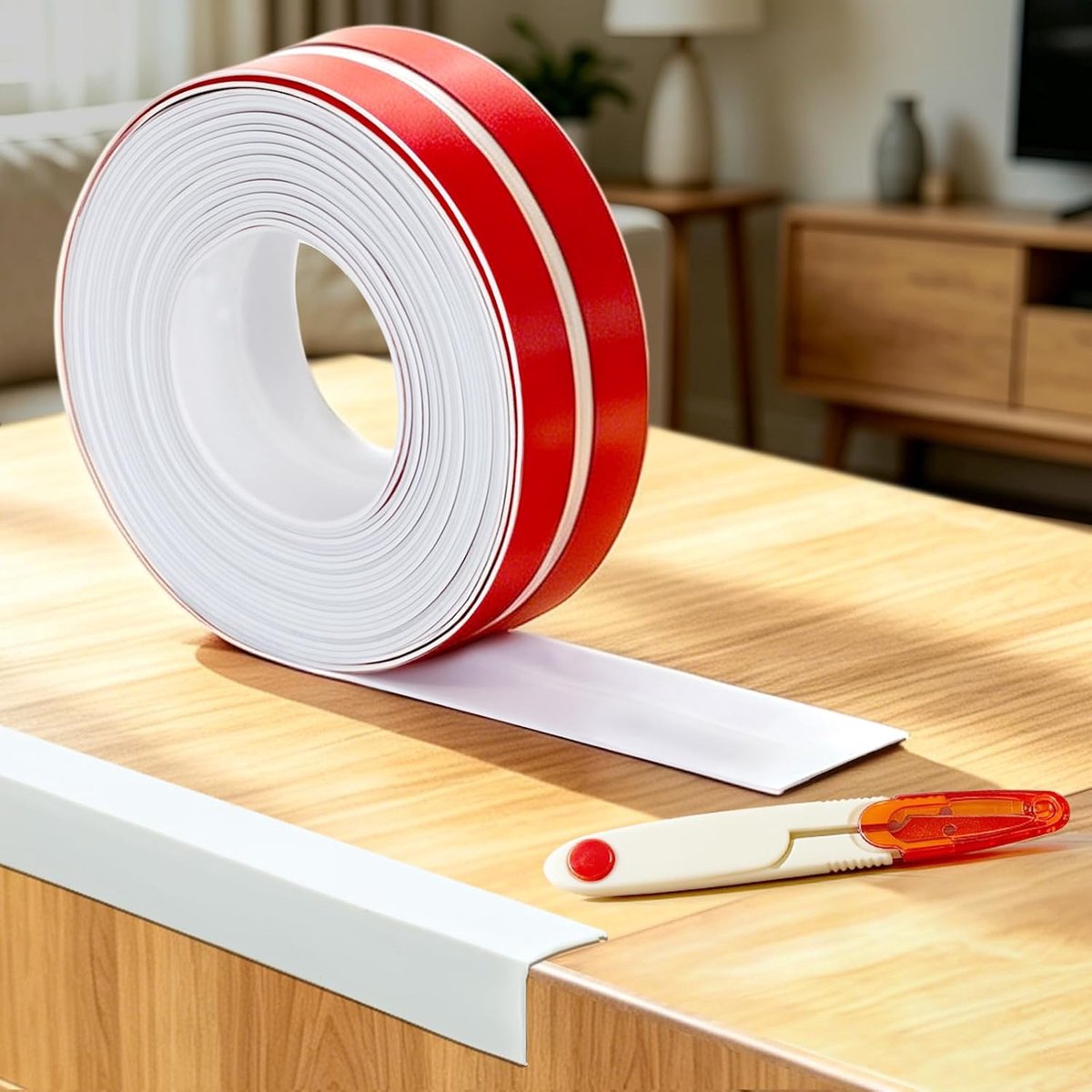 Hoekstrip zelfklevend TPE - wand- en meubelbescherming - eenvoudig te plakken - ideaal voor binnengebruik - ShopVlot
