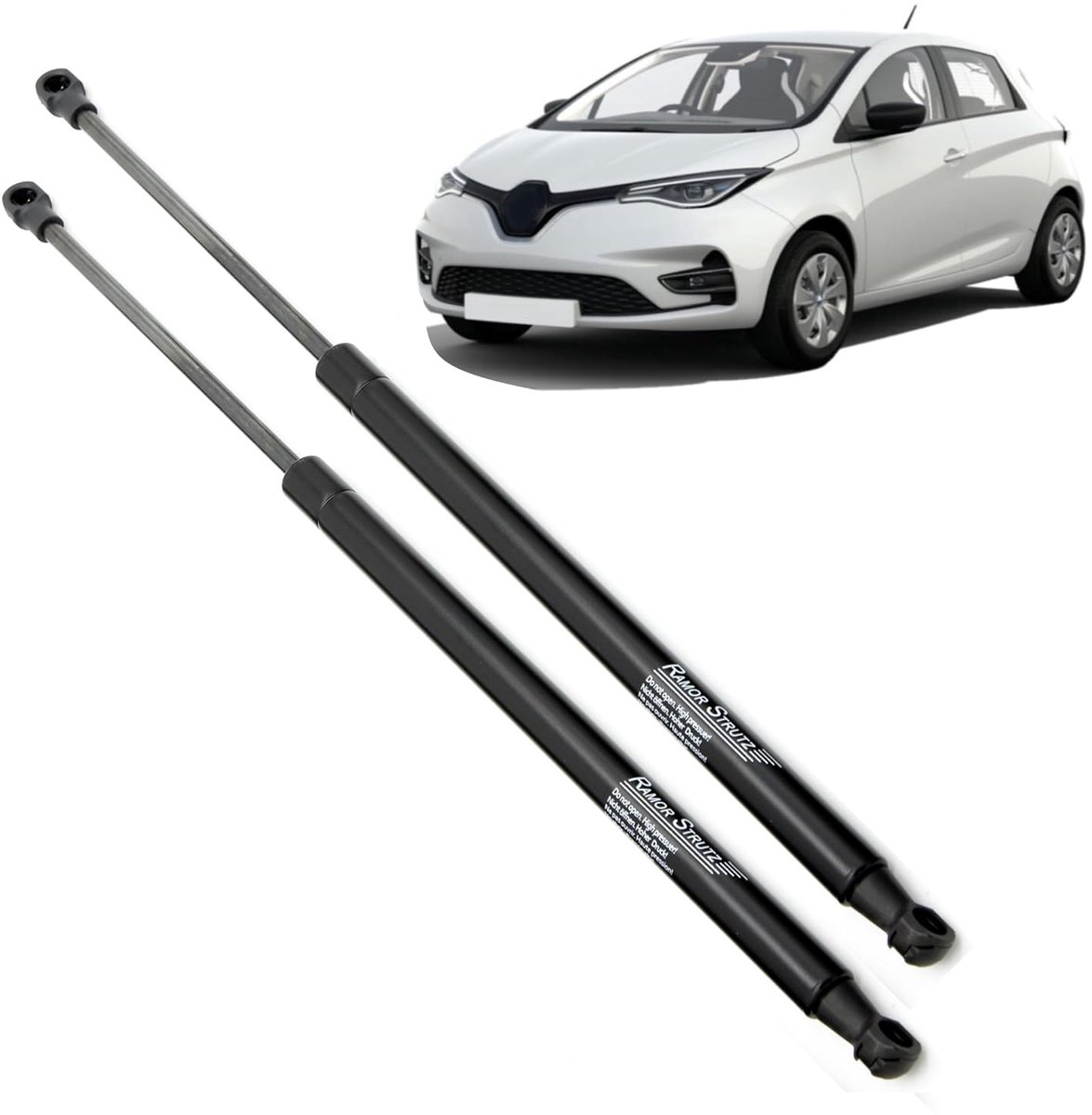 Gasveer demper achterklep 465mm - vervangingspaar 510N - eenvoudig te installeren - ShopVlot