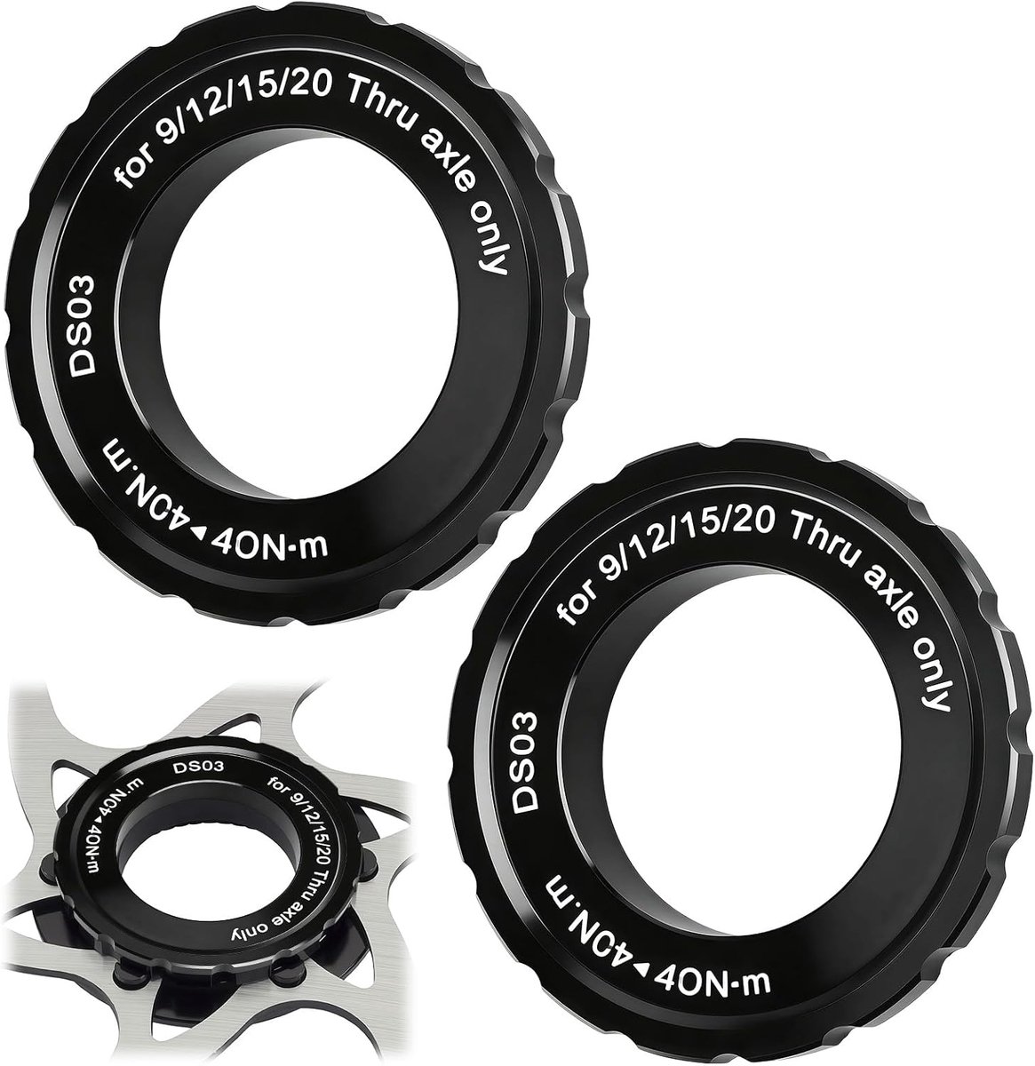 Centerlock vergrendelingsring fietsremschijf - 2 stuks - voor Shimano - betrouwbare montage van remschijf - ShopVlot