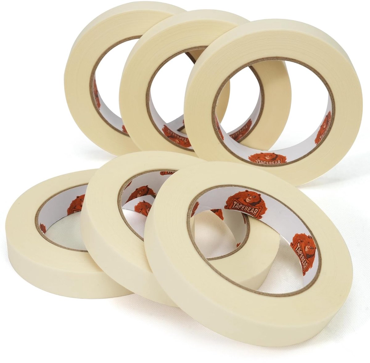 Schildertape 19 mm x 55 m - Beige - Niet-giftig - Ideaal voor schilder- en decoratiewerk - ShopVlot