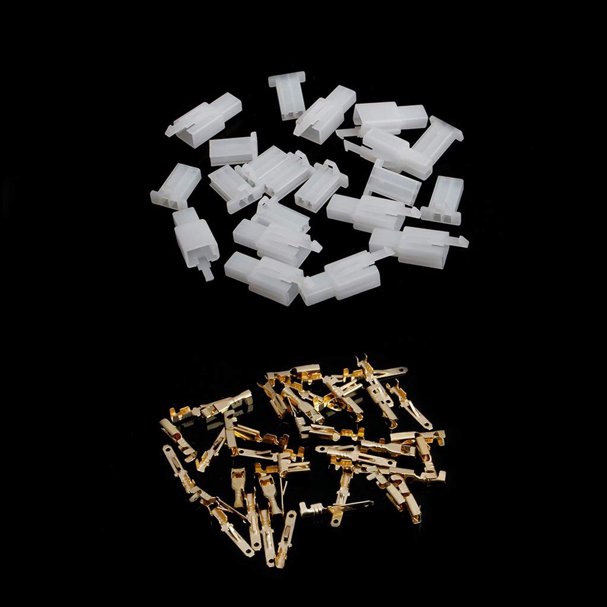 2.8mm 2 Pin elektrische draad connector - mannelijke vrouwelijke plug - terminal kit voor motorfiets en auto - ShopVlot